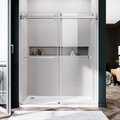 DS01 DOUBLE SLIDING GLASS SHOWER DOOR-CHROME